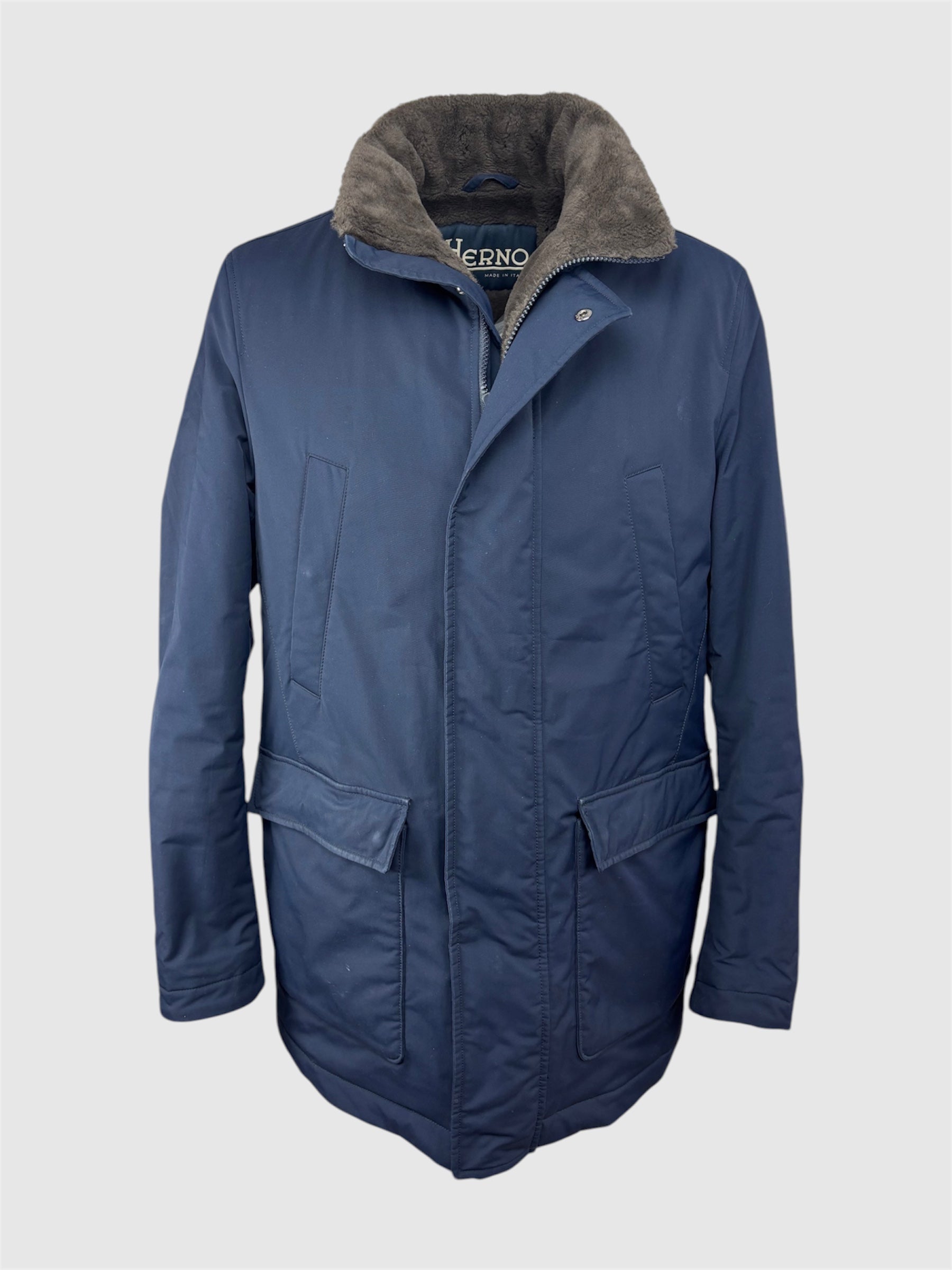 Herno Fur Lined Field Jacket