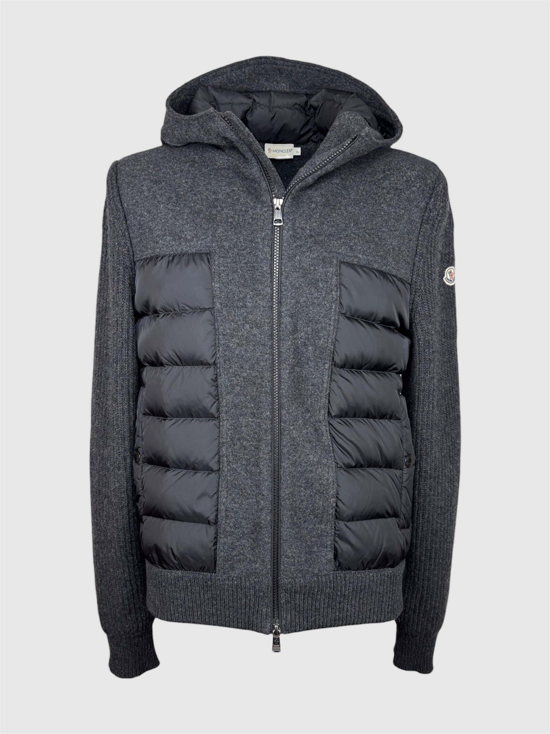 Moncler Padded Wool Cardigan Jacket
