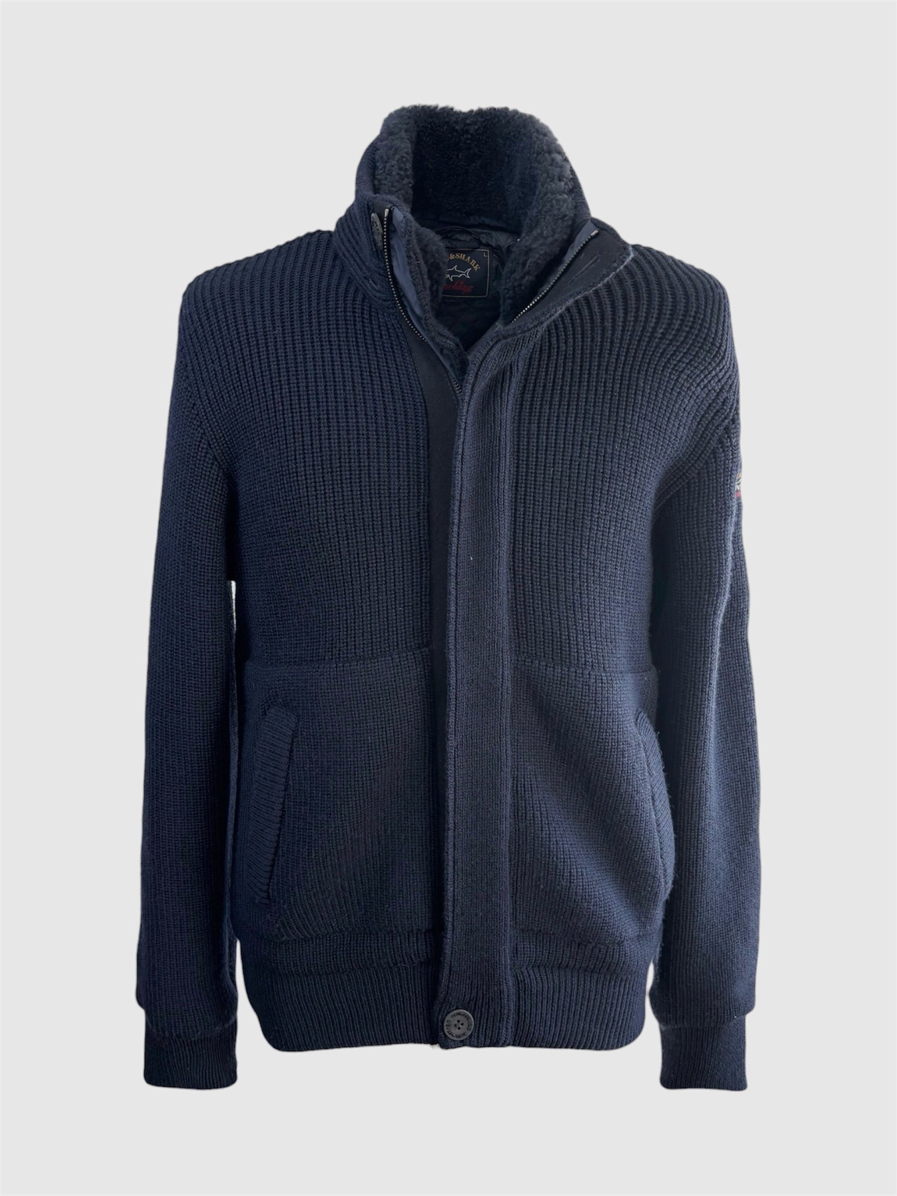 Paul & Shark Fur Lined Cardigan Jacket