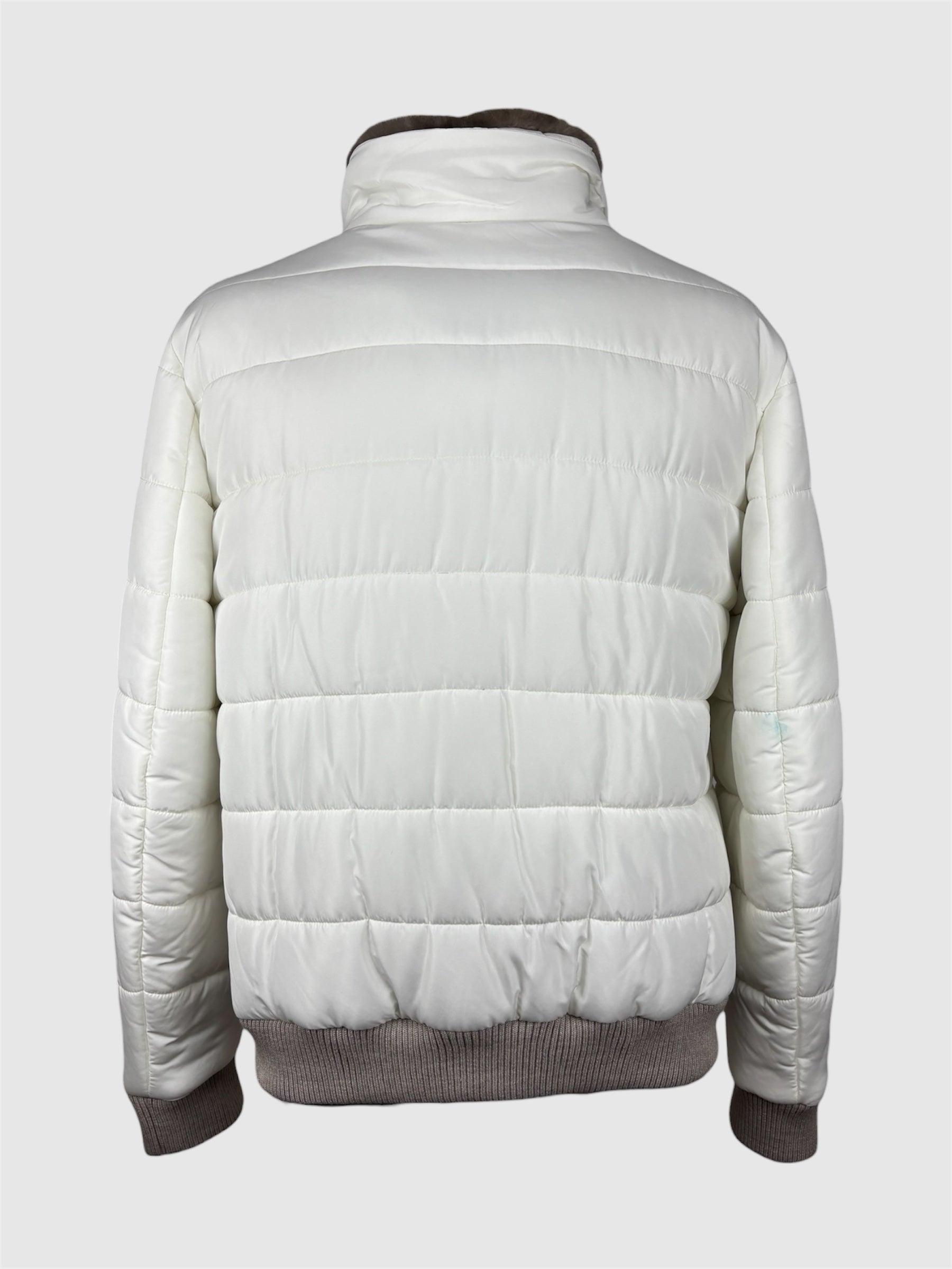 Barba Napoli Fur Lined Down Jacket