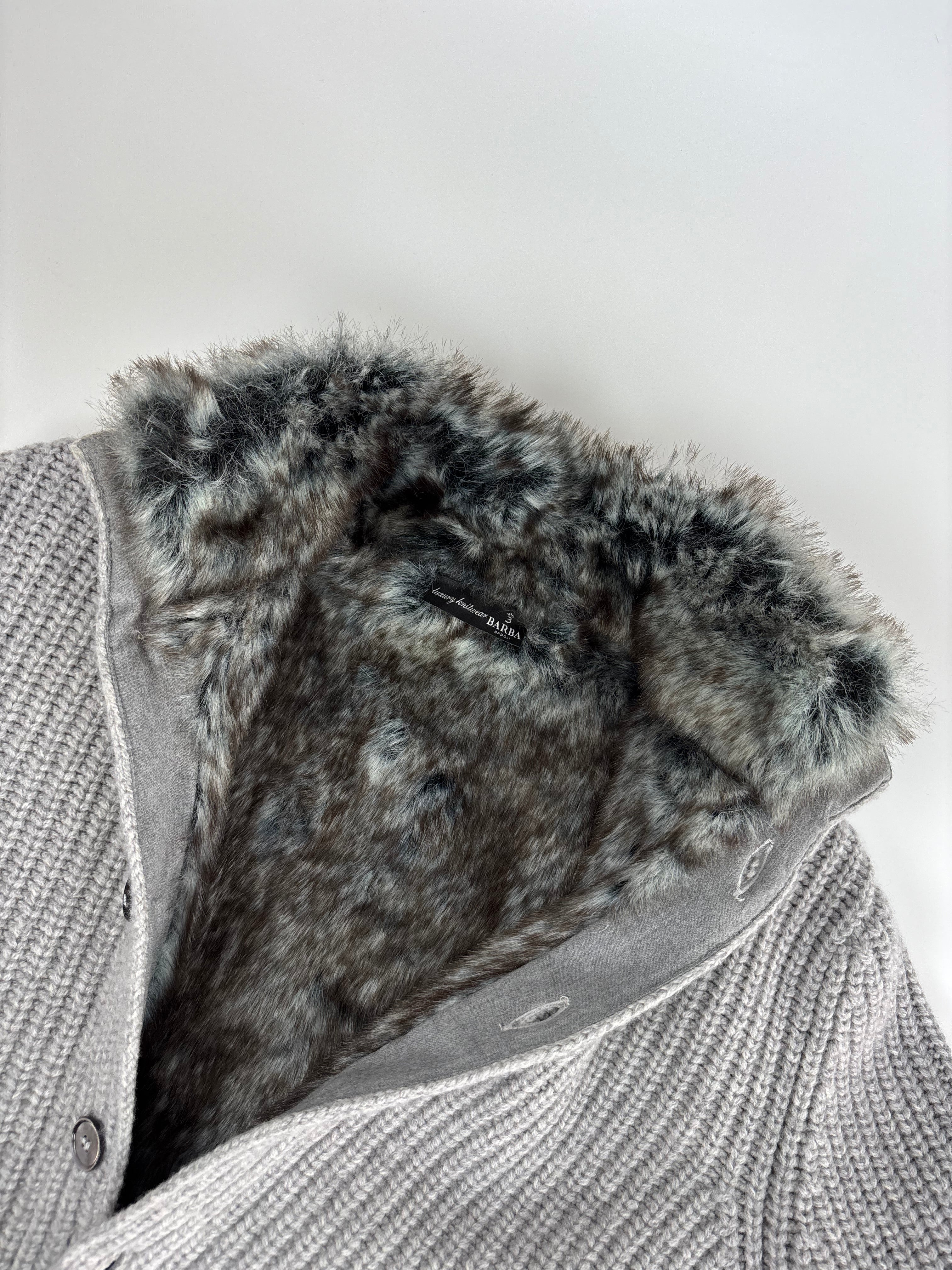 Barba Napoli Fur Cardigan Jacket