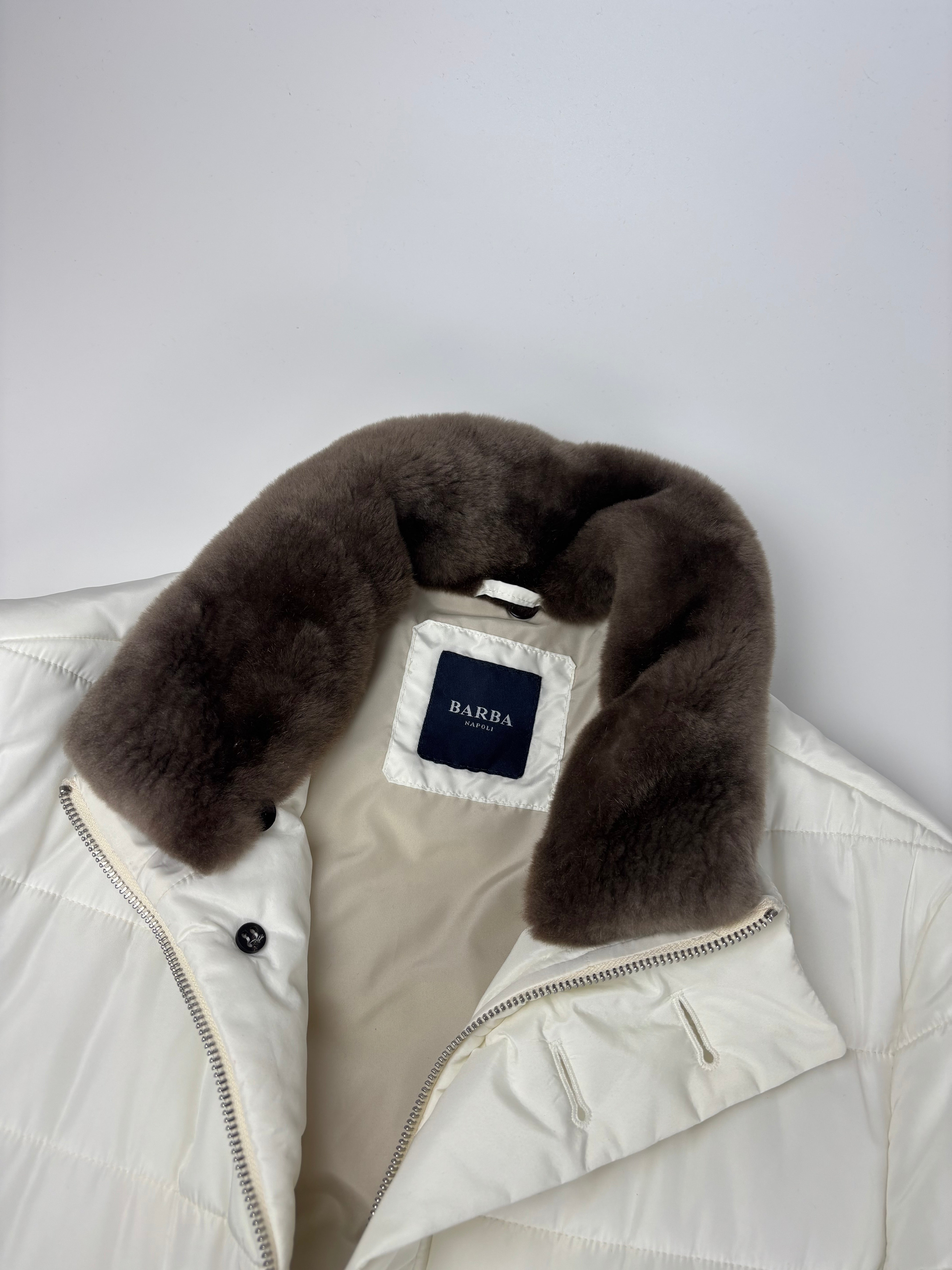 Barba Napoli Fur Lined Down Jacket
