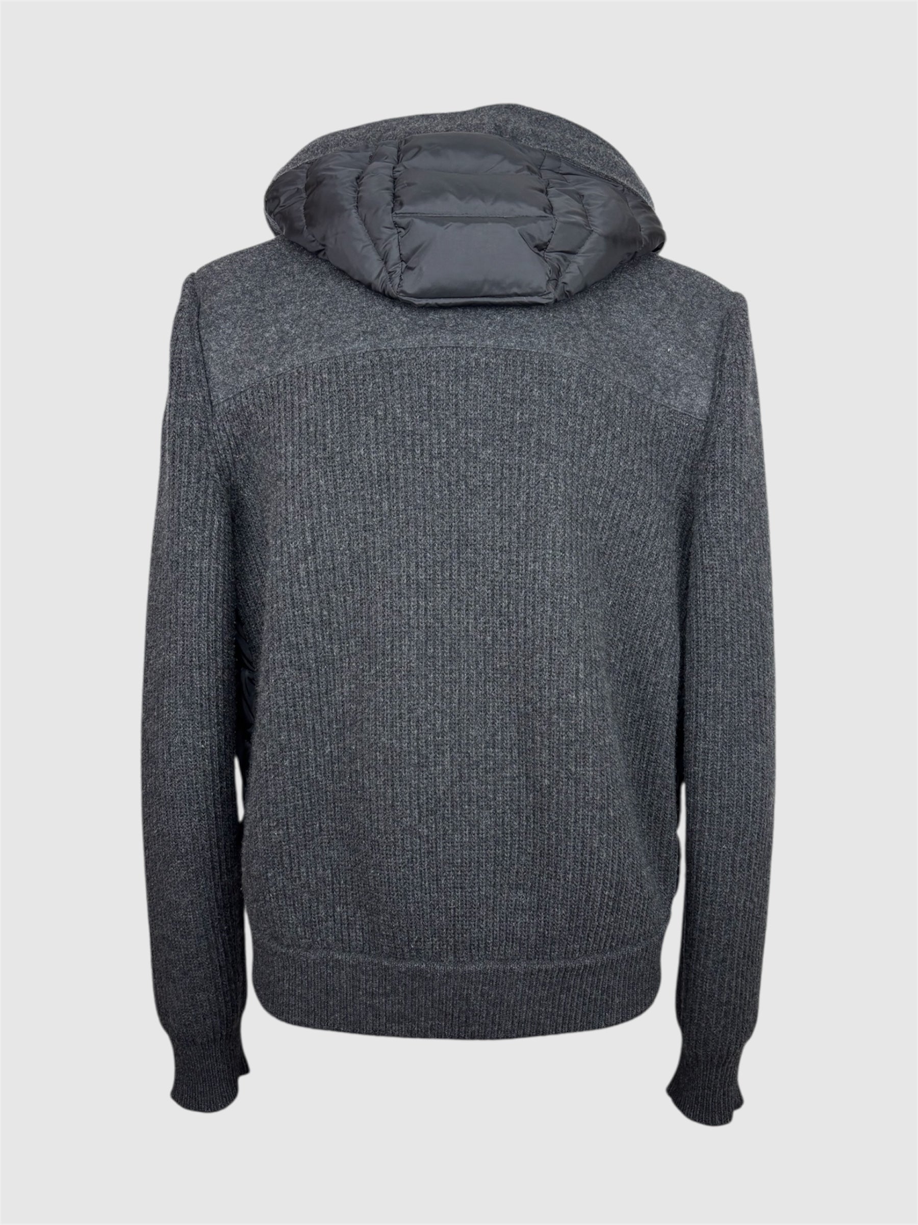 Moncler Padded Wool Cardigan Jacket