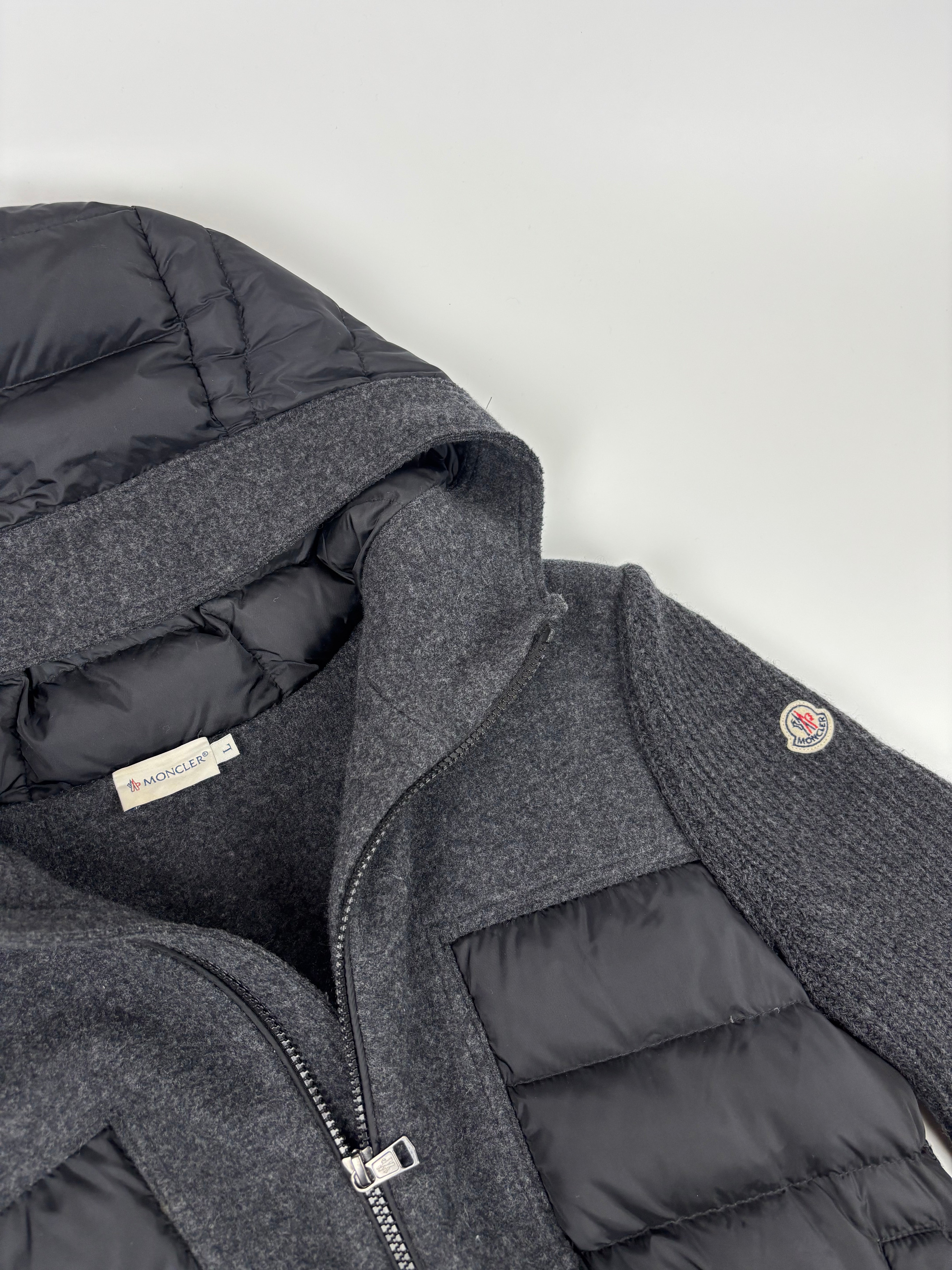 Moncler Padded Wool Cardigan Jacket